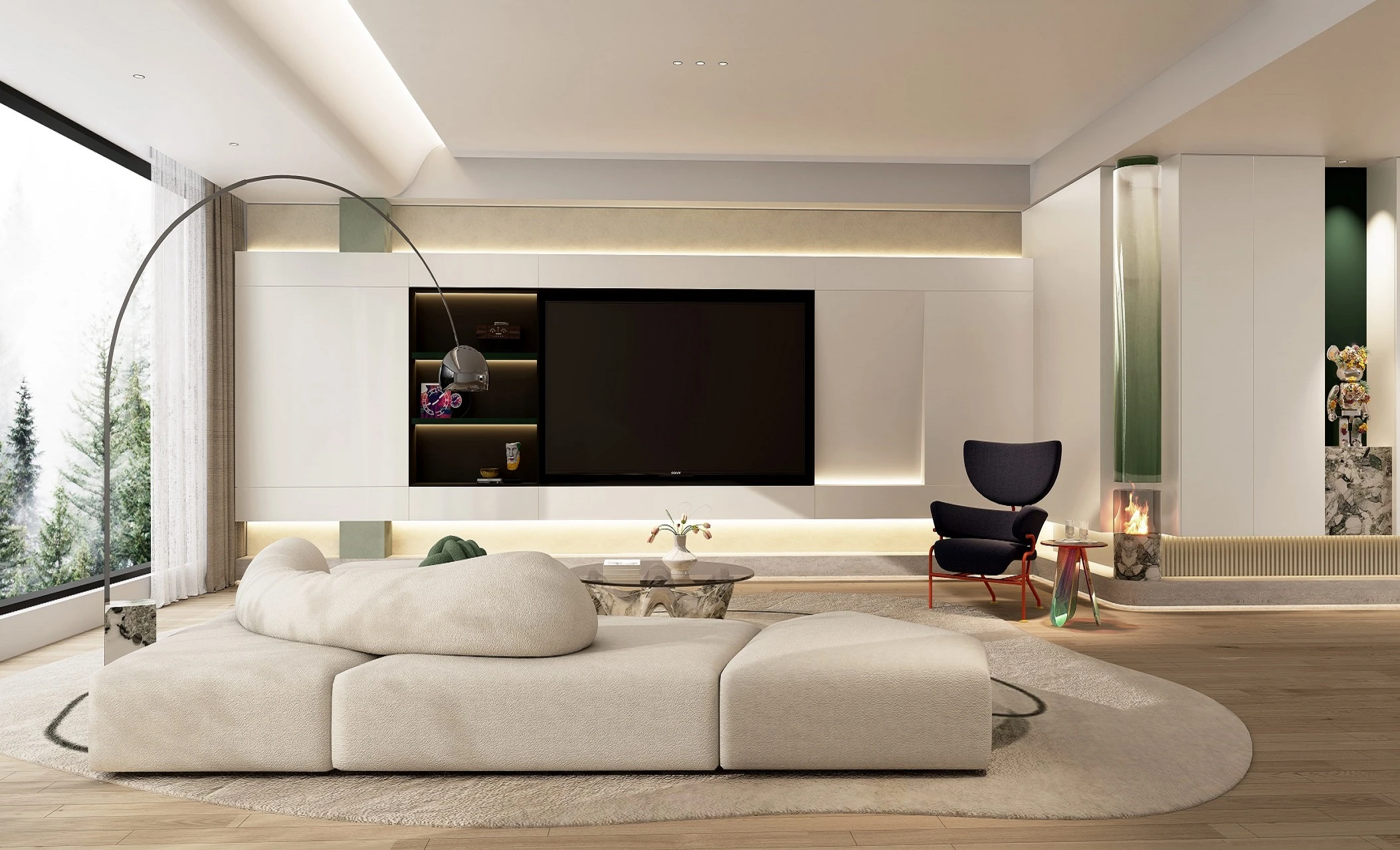 Modern-Style Living Room